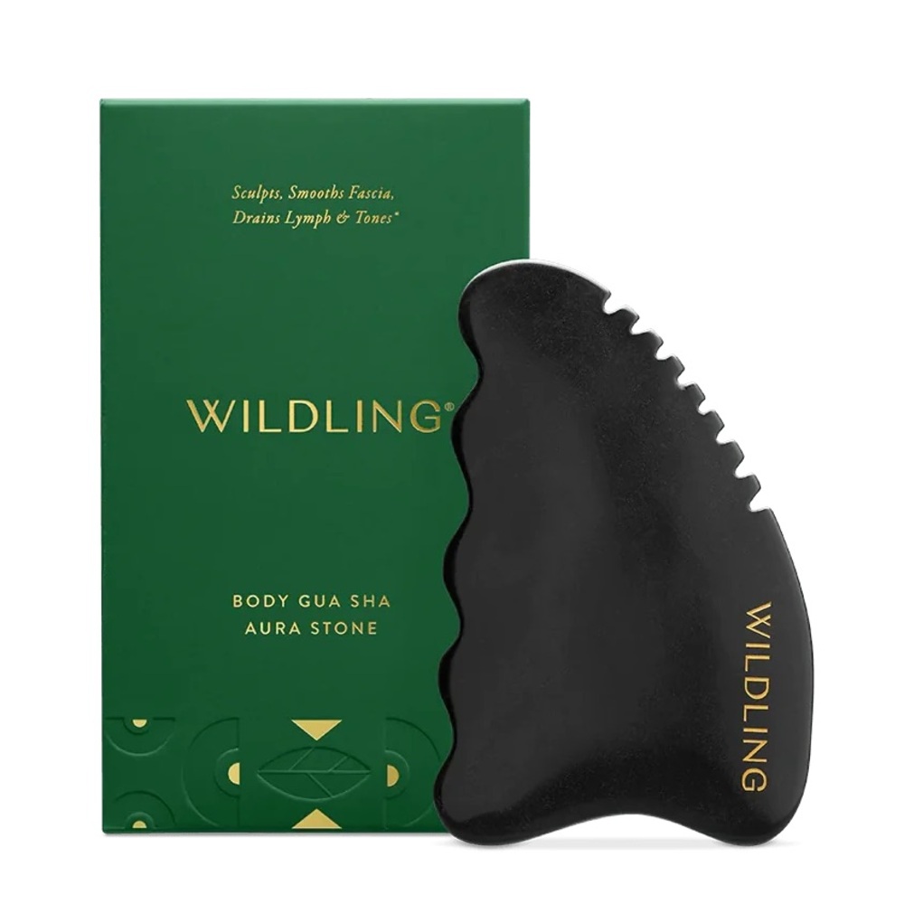 Wildling Black Body Gua Sha Aura Stone – Sculpt & Smooth